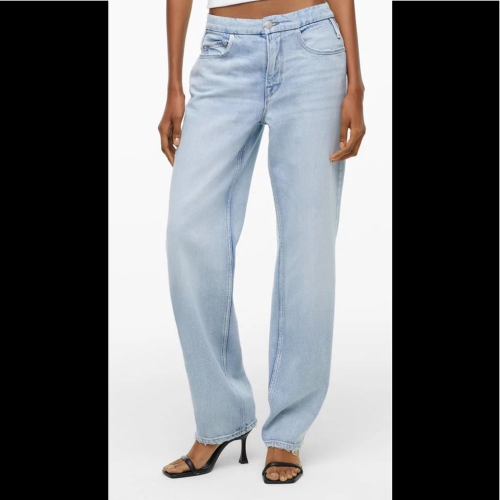 Zara x Good American frayed hem